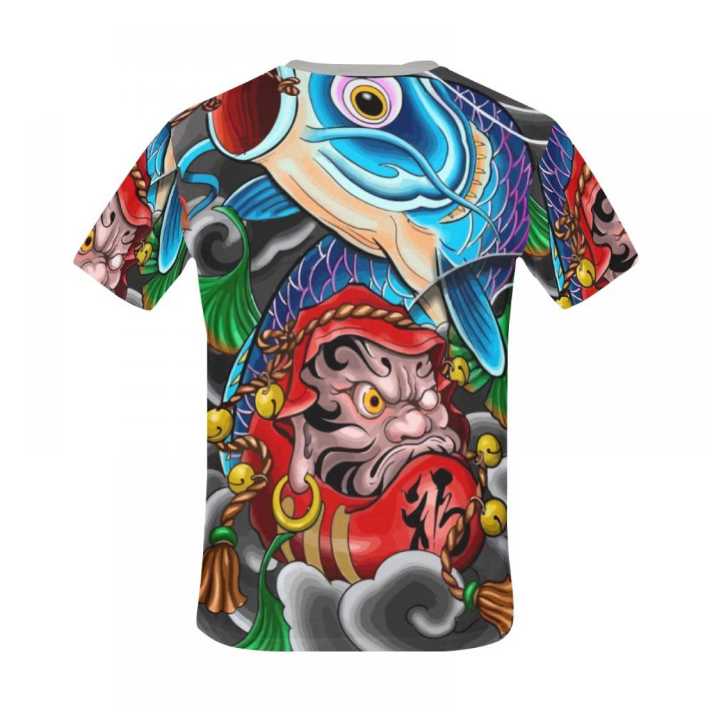 Camiseta Corta Perú Arte Mitología Japonesa Hombre