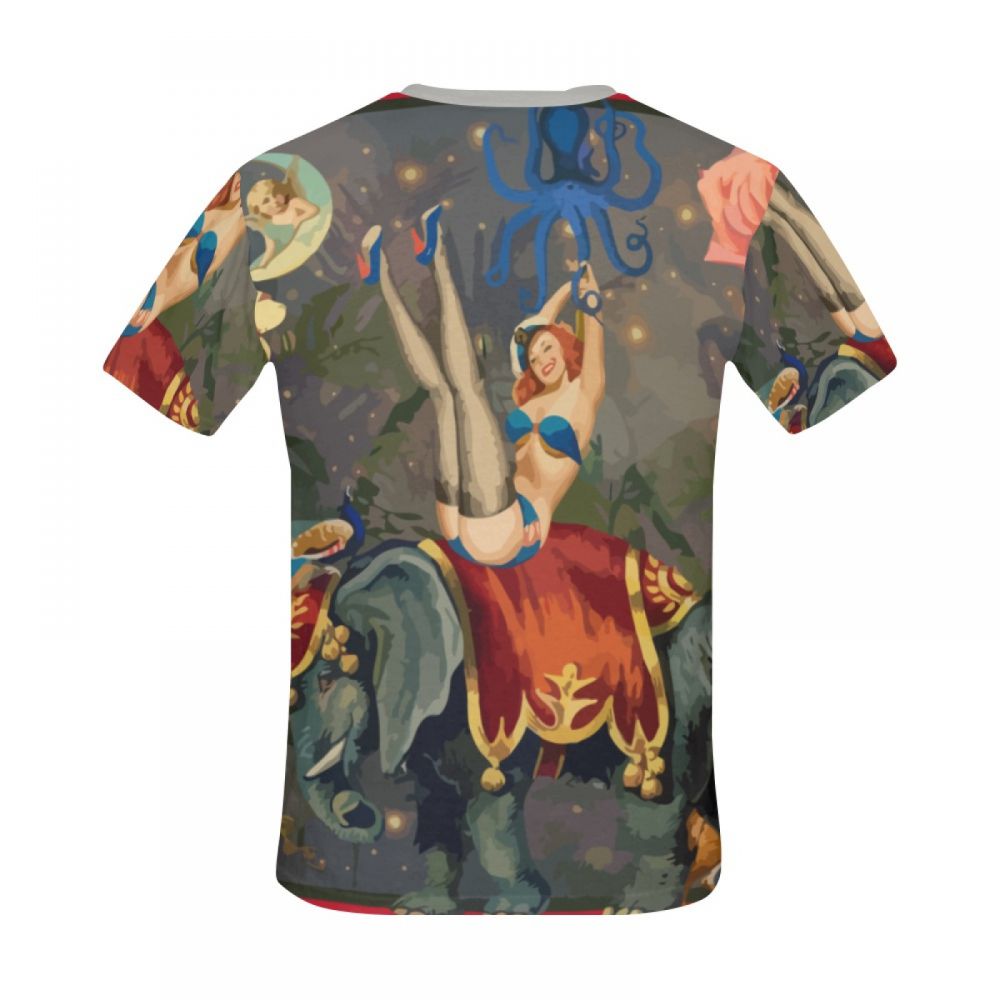 Camiseta Corta Perú Arte Digital Alegría Mundo Hombre