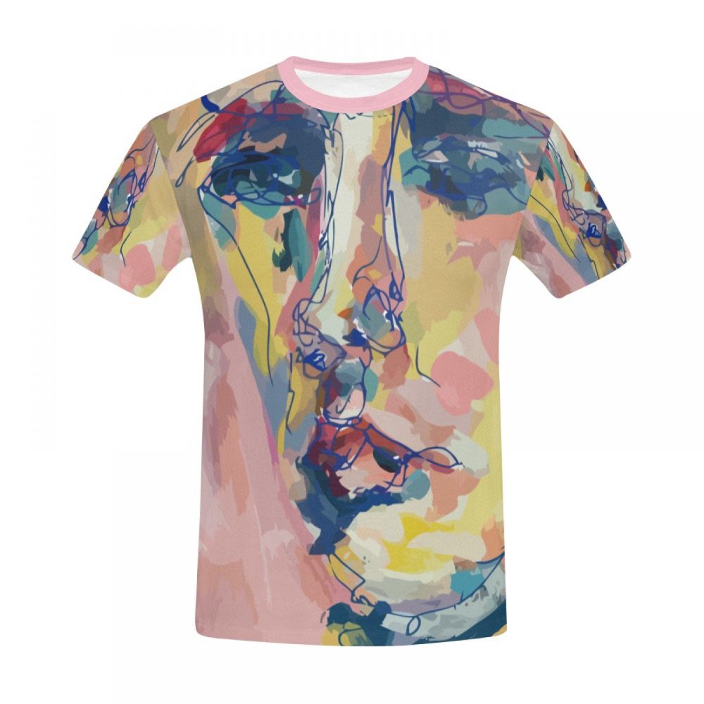 Camiseta Corta Perú Arte Digital Mujer Rosa Hombre