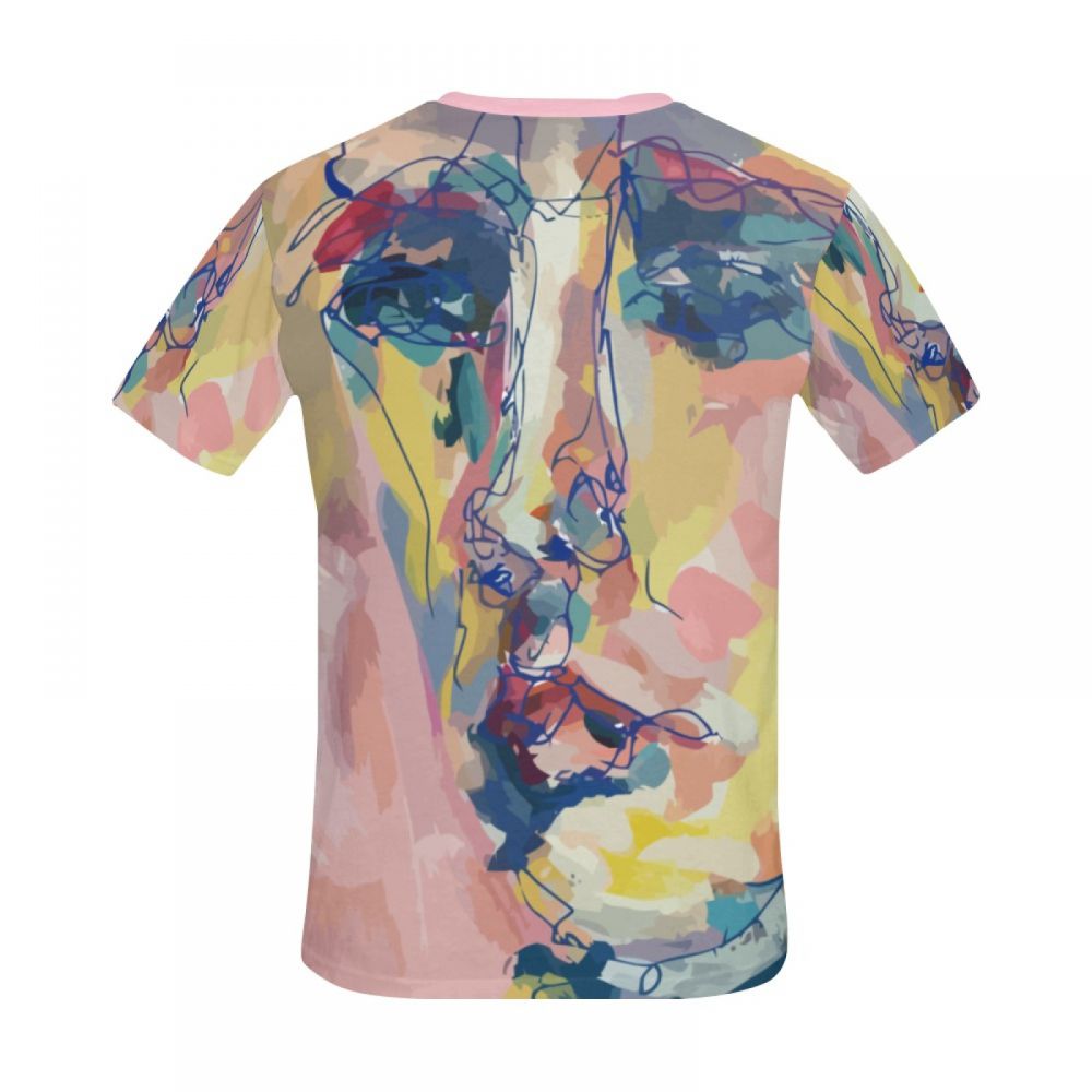 Camiseta Corta Perú Arte Digital Mujer Rosa Hombre