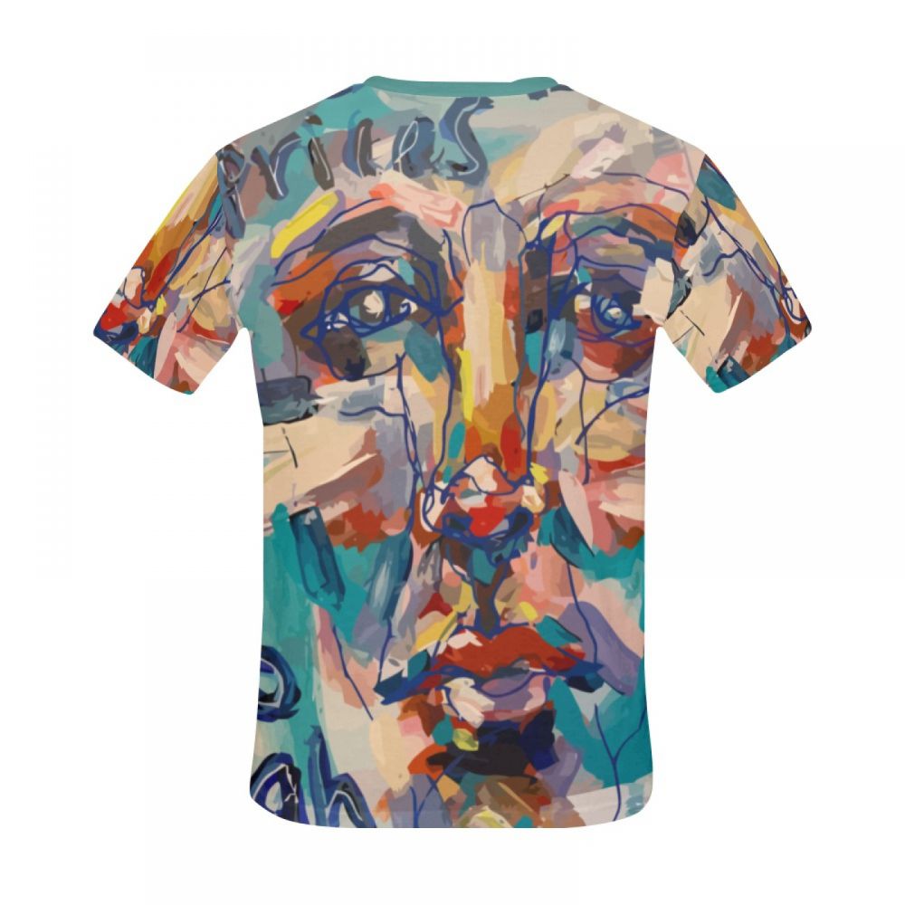 Camiseta Corta Perú Hombres De Tinta De Arte Abstracto Hombre