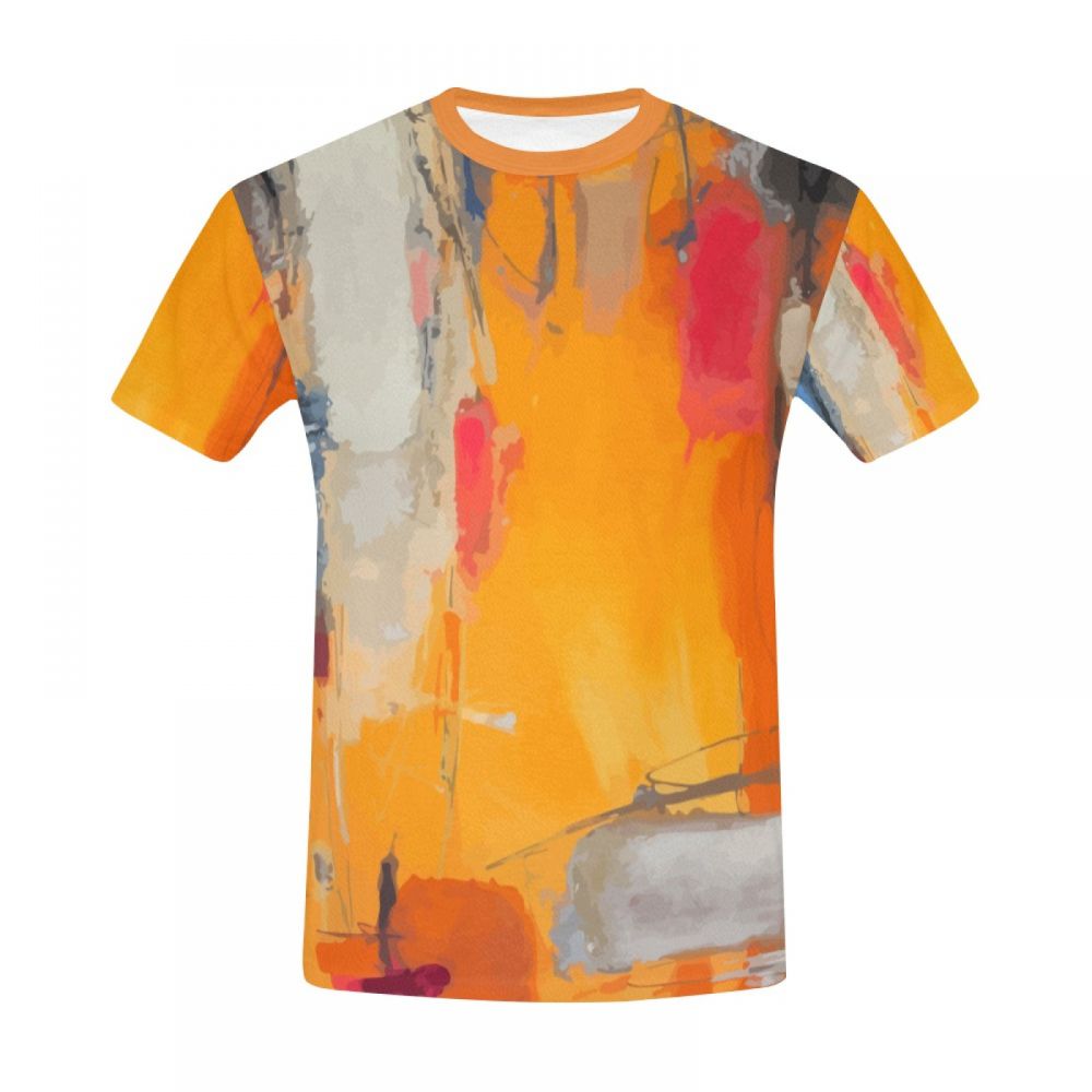 Camiseta Corta Perú Día Absoluto Del Arte Abstracto Hombre