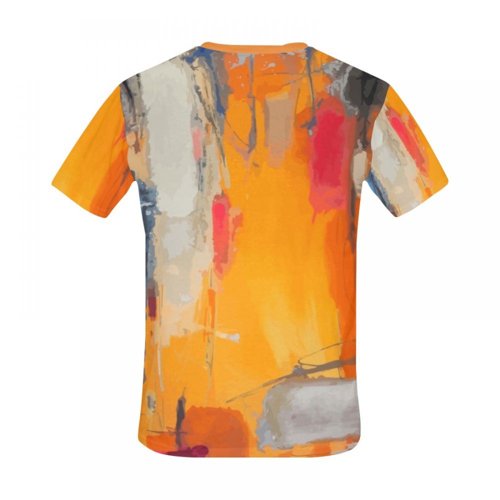 Camiseta Corta Perú Día Absoluto Del Arte Abstracto Hombre