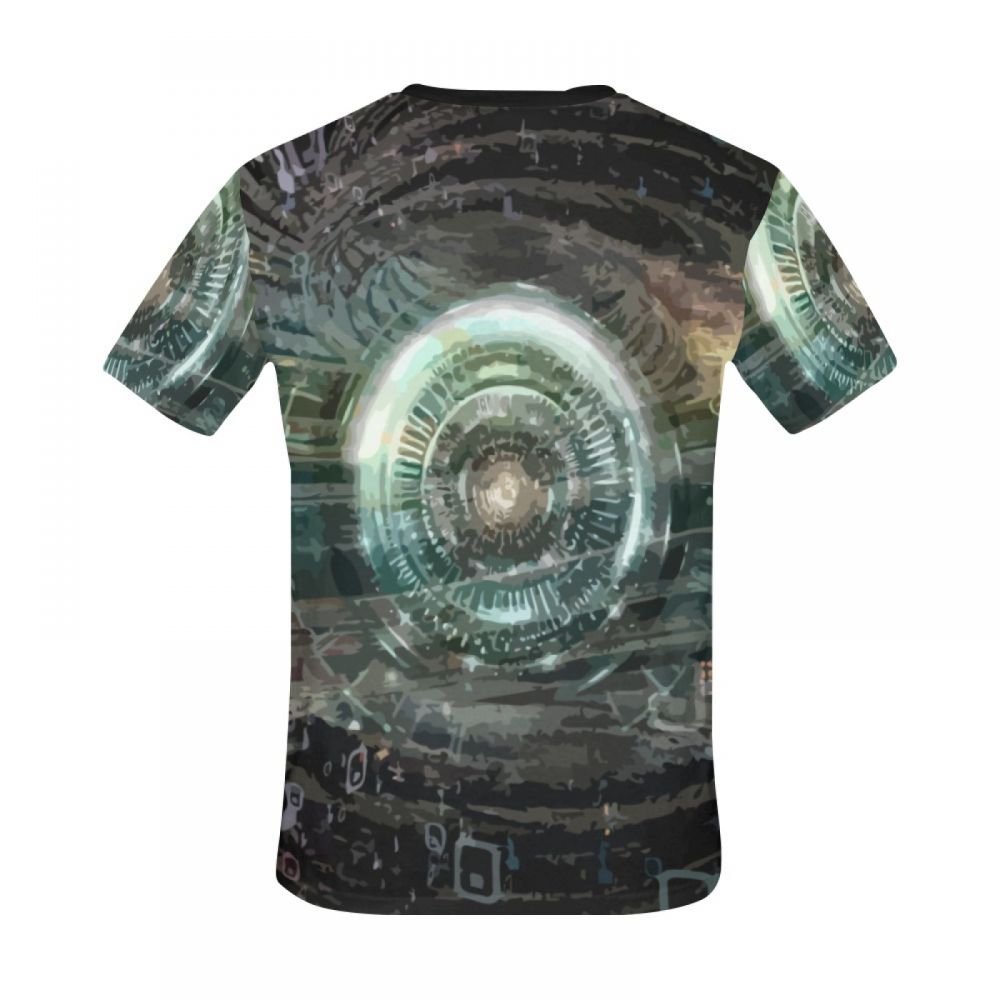 Camiseta Corta Perú Pasaje Brillante Digital De Arte Hombre