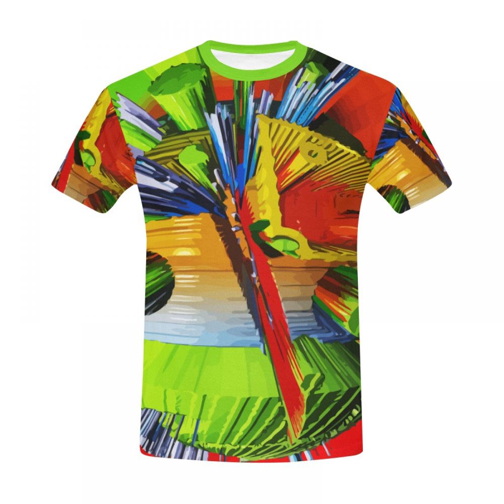 Camiseta Corta Perú Arte Digital Terremoto Pico Hombre