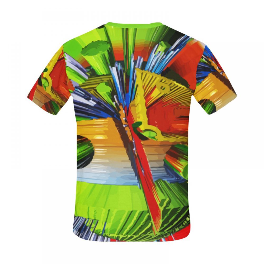 Camiseta Corta Perú Arte Digital Terremoto Pico Hombre