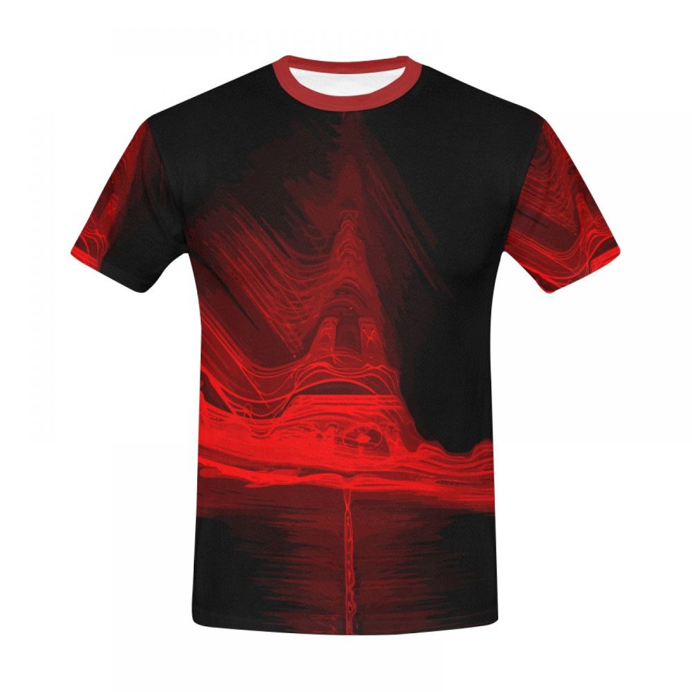 Camiseta Corta Perú Arte Digital Torre Eiffel Hombre