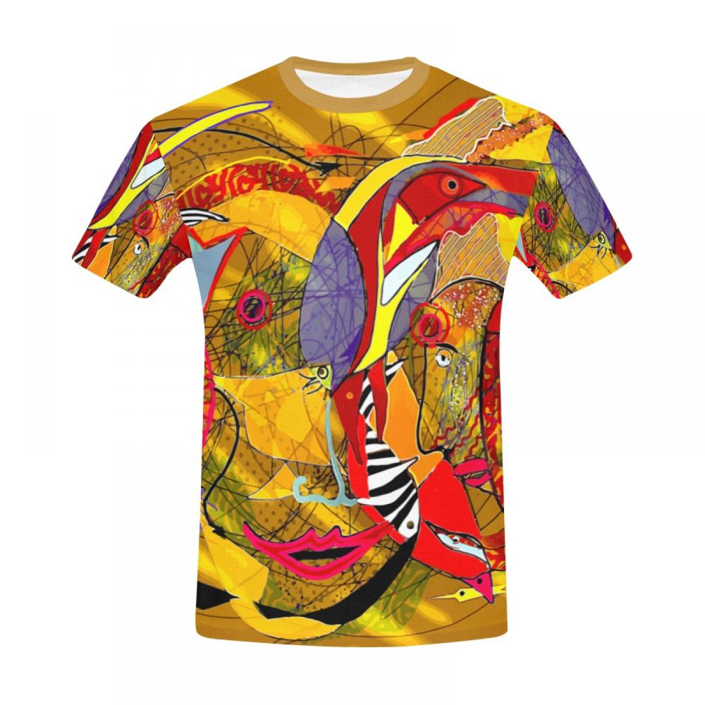 Camiseta Corta Perú Arte Pez Villancico Hombre