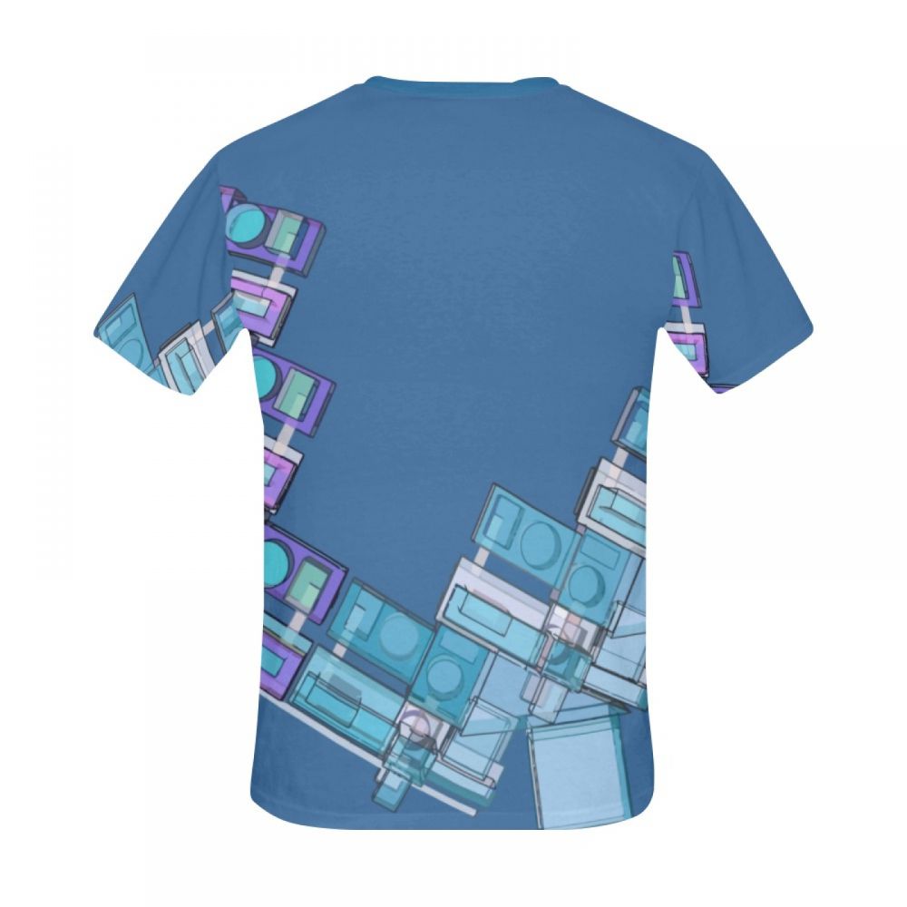 Camiseta Corta Perú Modelado 3d Arte Geométrico Hombre