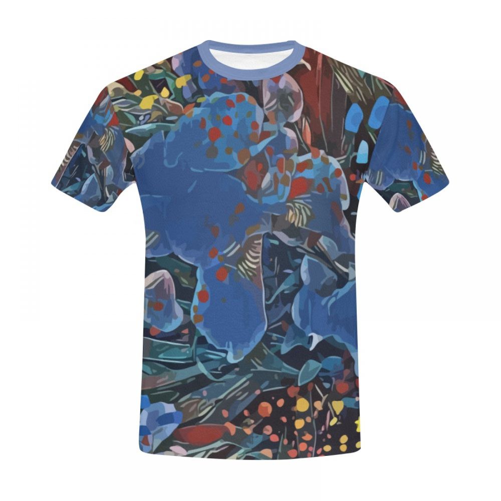 Camiseta Corta Perú Sueños Vívidos De Arte Abstracto Hombre