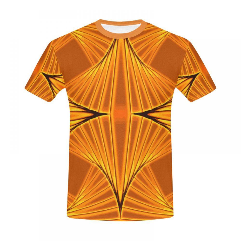 Camiseta Corta Perú Arte Abstracto Discoteca Oro Hombre