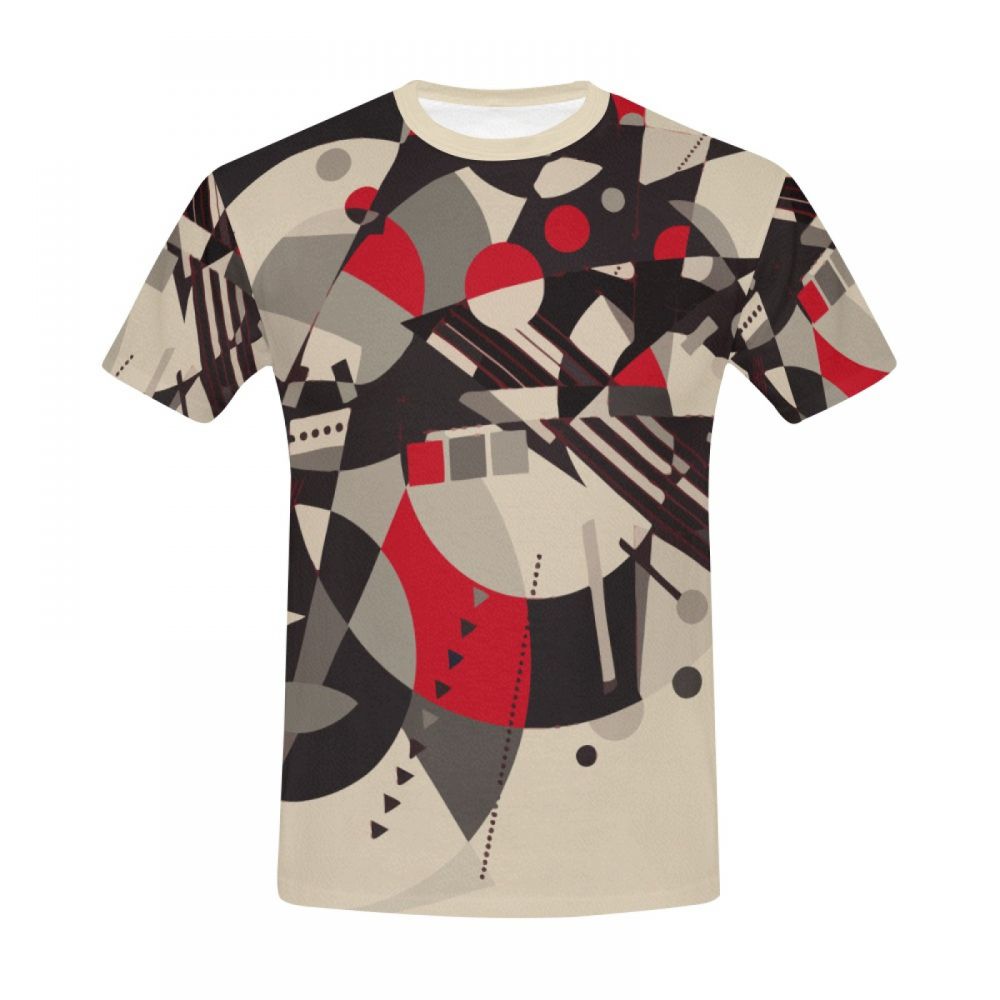 Camiseta Corta Perú Papiro De Arte Geométrico Hombre