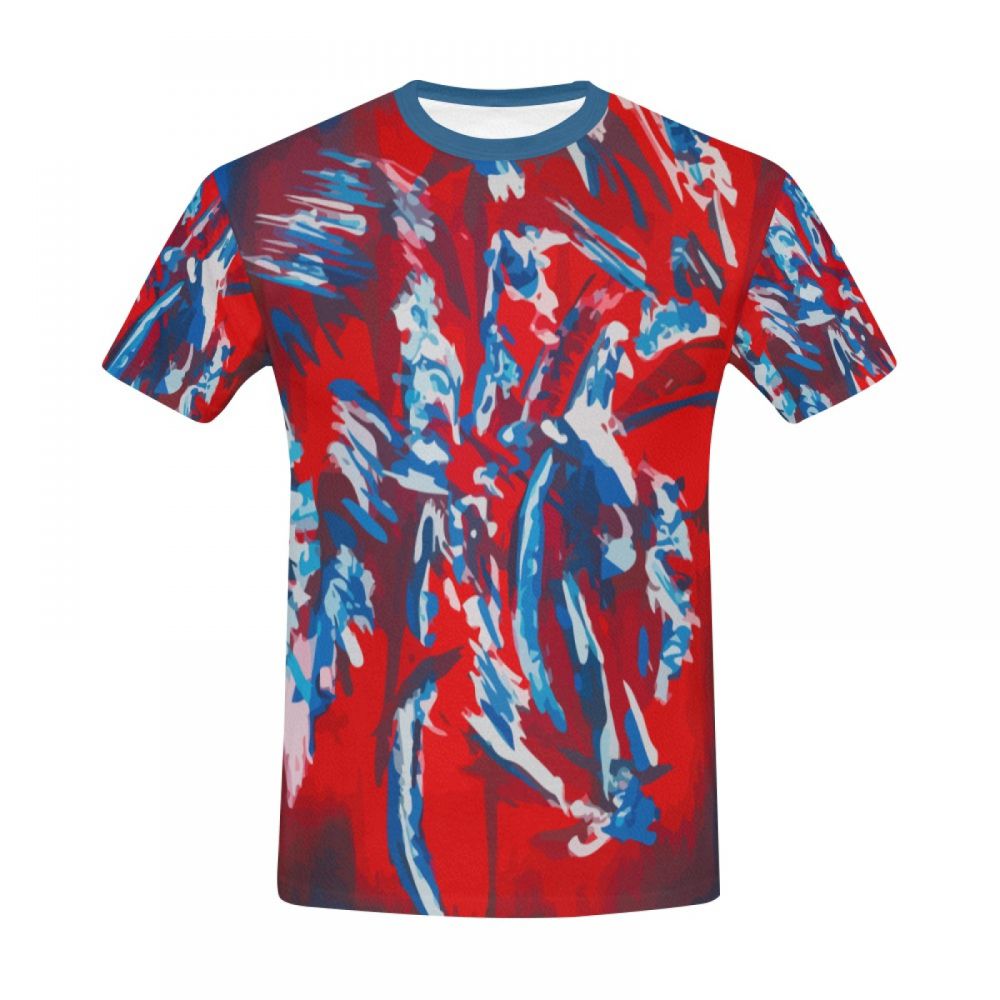 Camiseta Corta Perú Paseo Del Alma Del Arte Abstracto Hombre