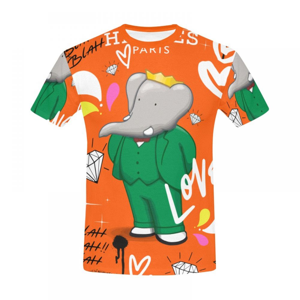 Camiseta Corta Perú Arte Callejero Sr. Elefante Hombre