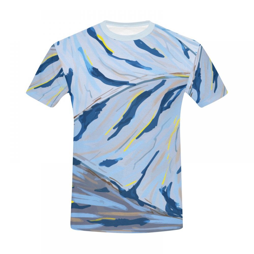 Camiseta Corta Perú Artístico Color Flujo De Agua Hombre