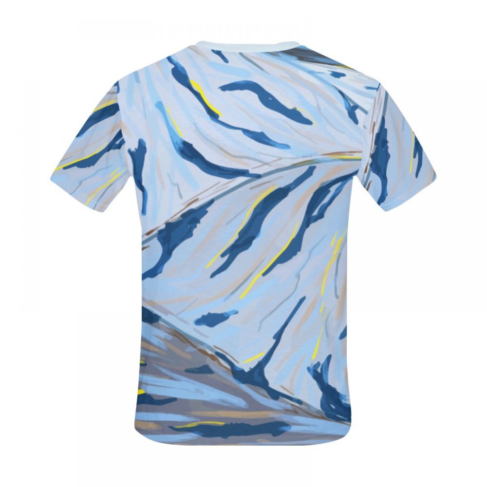 Camiseta Corta Perú Artístico Color Flujo De Agua Hombre