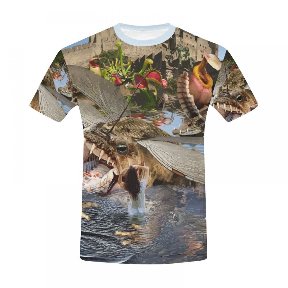 Camiseta Corta Perú Bosque Primigenio Arte Animal Hombre