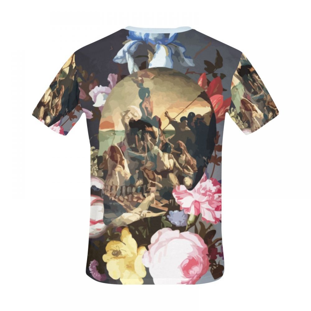 Camiseta Corta Perú Arte Surrealismo Renacimiento Guerra Hombre