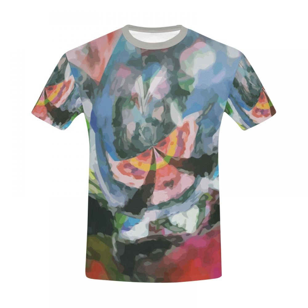 Camiseta Corta Perú Diosa Alada Del Arte Abstracto Al Final Hombre