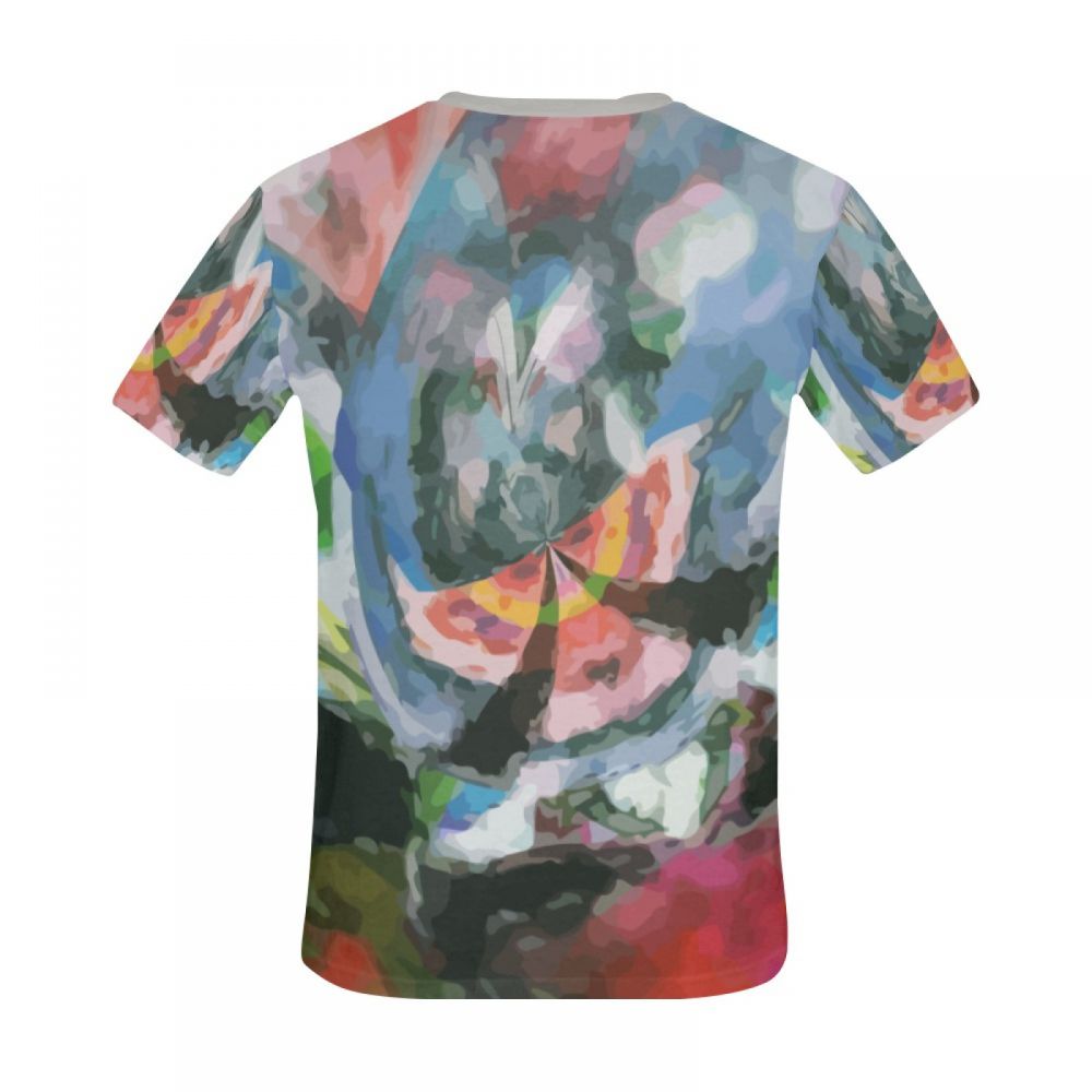 Camiseta Corta Perú Diosa Alada Del Arte Abstracto Al Final Hombre