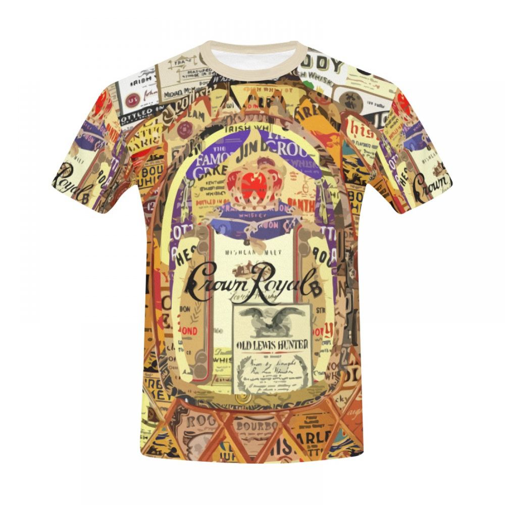 Camiseta Corta Perú Arte Whisky Corona Real Hombre