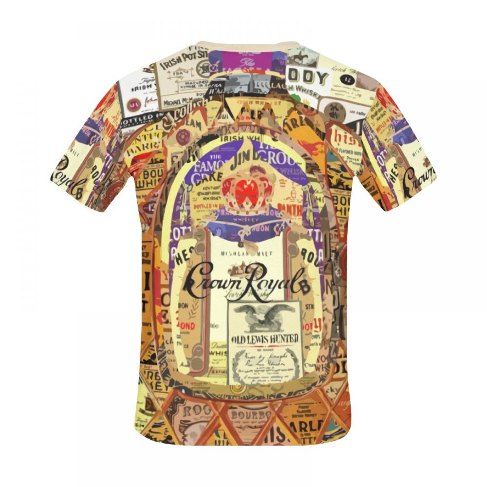 Camiseta Corta Perú Arte Whisky Corona Real Hombre