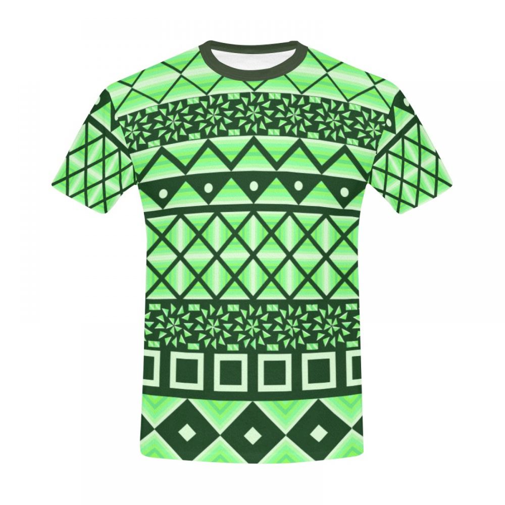 Camiseta Corta Perú Caja Verde De Arte Conceptual Hombre