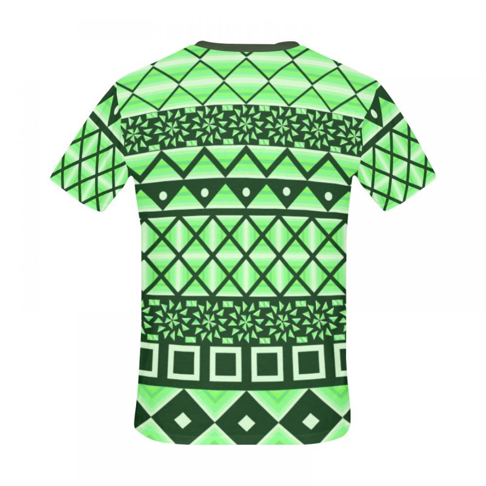 Camiseta Corta Perú Caja Verde De Arte Conceptual Hombre