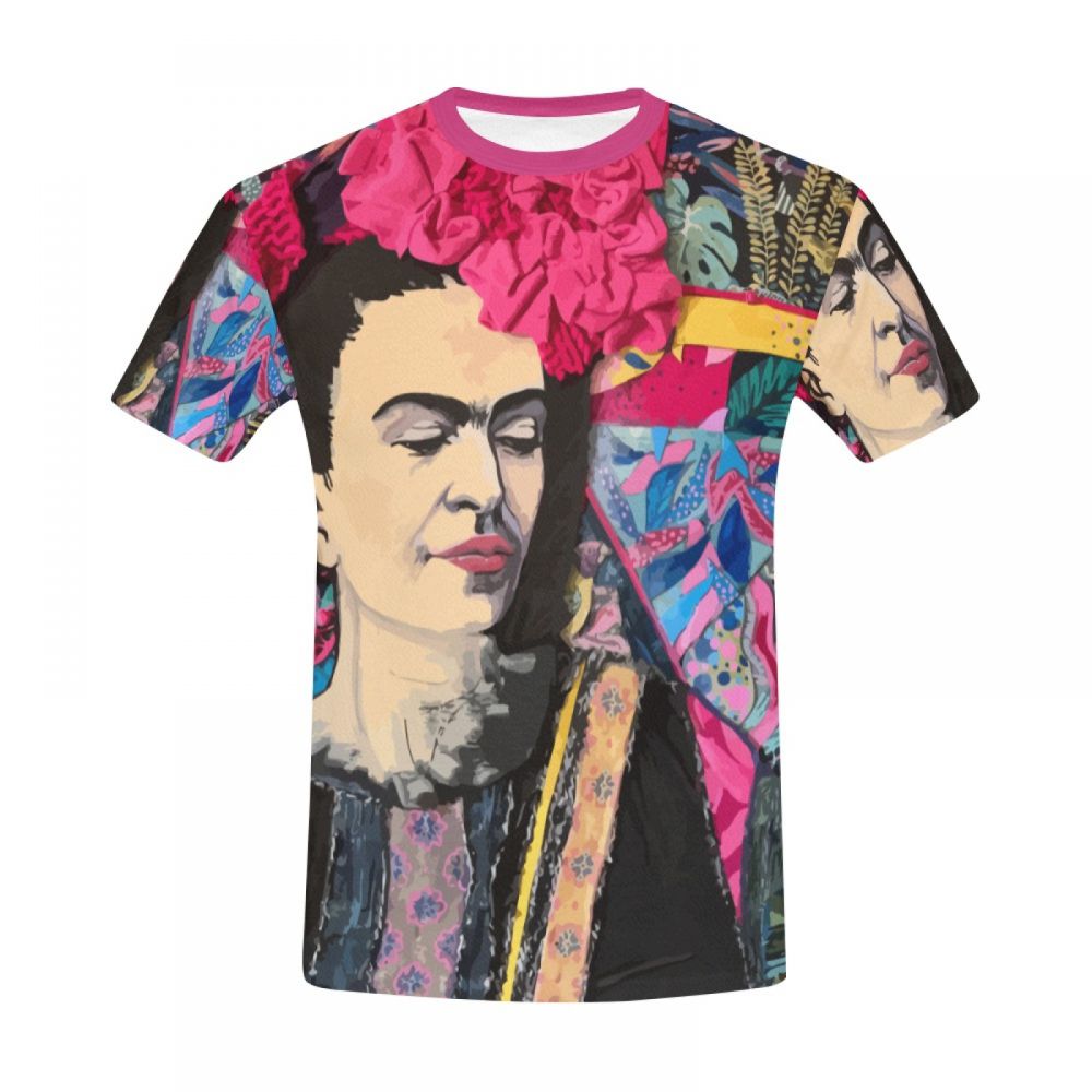 Camiseta Corta Perú Arte De Personajes Frida Kahlo Hombre