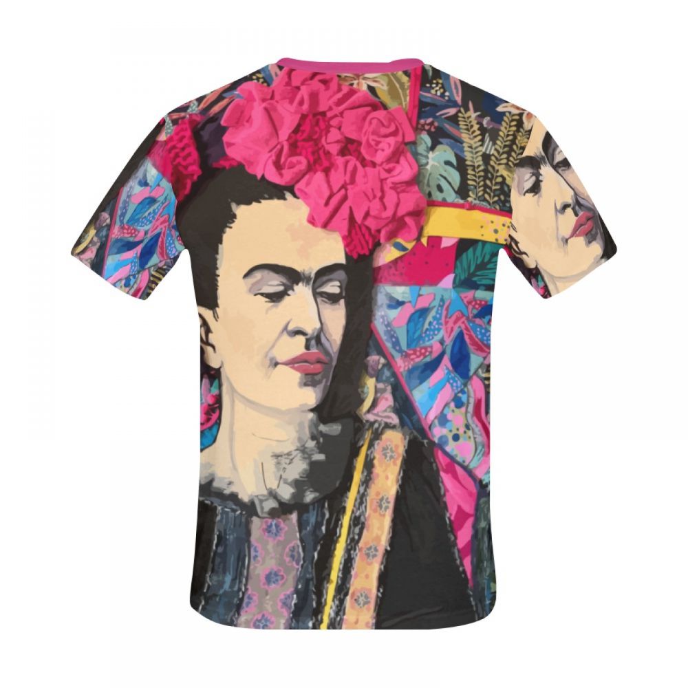 Camiseta Corta Perú Arte De Personajes Frida Kahlo Hombre