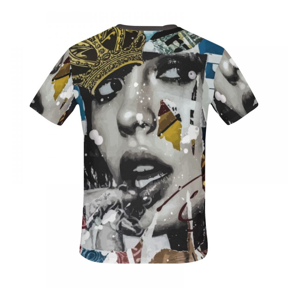 Camiseta Corta Perú Arte Graffiti Glamour Reina Hombre