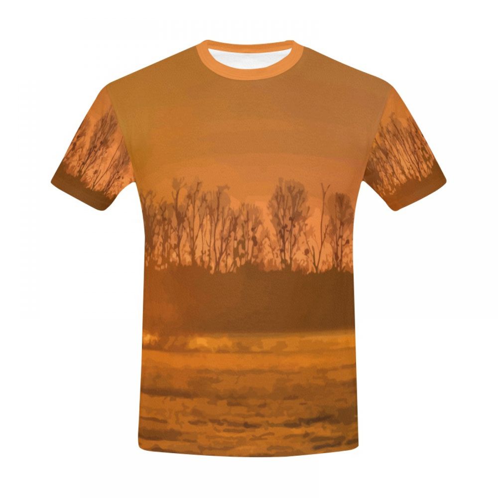 Camiseta Corta Perú Bosque De Dunas De Cine De Arte Hombre