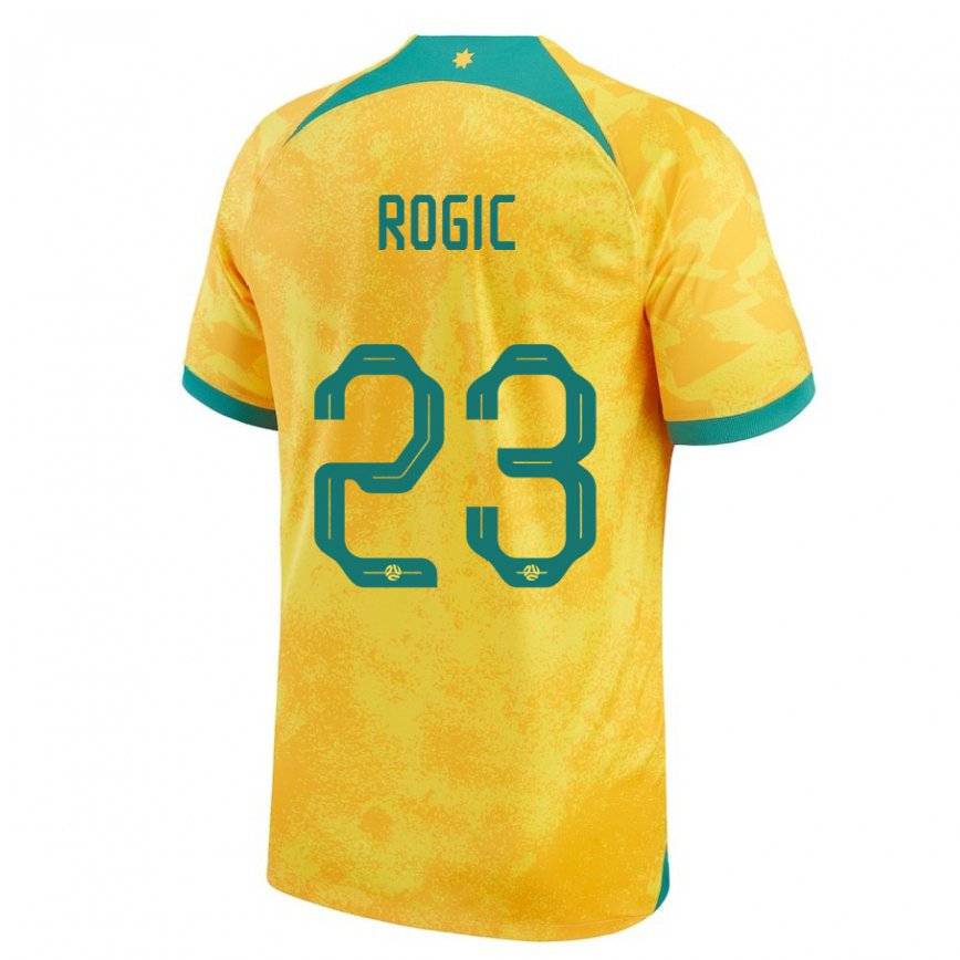 Niño Camiseta Australia Tom Rogic #23 Dorado 1ª Equipación 22-24 Perú