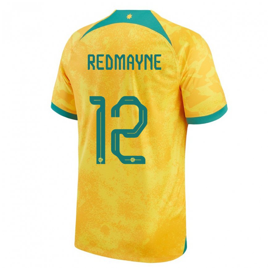 Niño Camiseta Australia Andrew Redmayne #12 Dorado 1ª Equipación 22-24 Perú