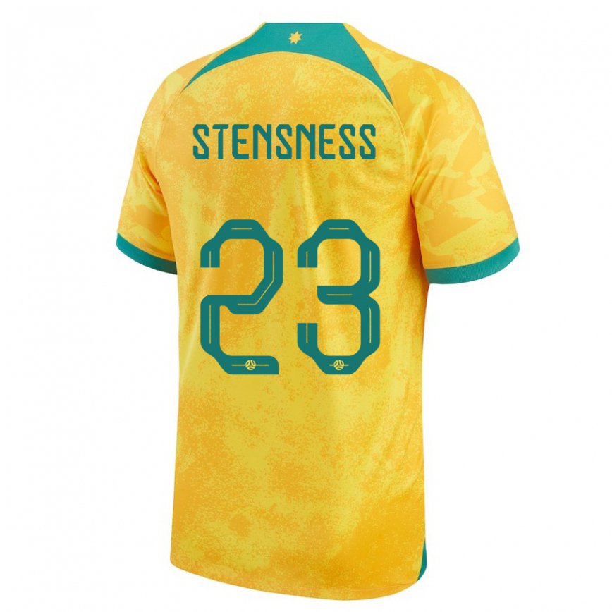 Niño Camiseta Australia Gianni Stensness #23 Dorado 1ª Equipación 22-24 Perú