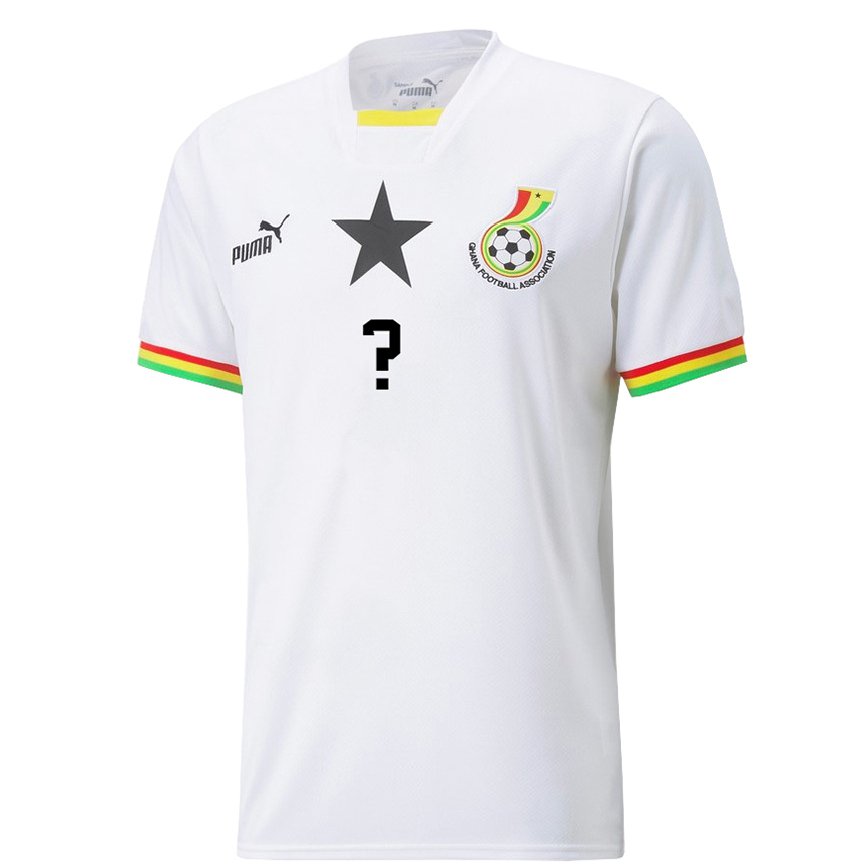 Niño Camiseta Ghana Su Nombre #0 Blanco 1ª Equipación 22-24 Perú