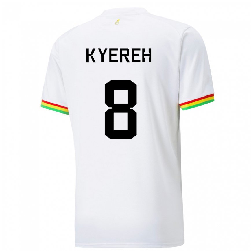 Niño Camiseta Ghana Daniel-kofi Kyereh #8 Blanco 1ª Equipación 22-24 Perú