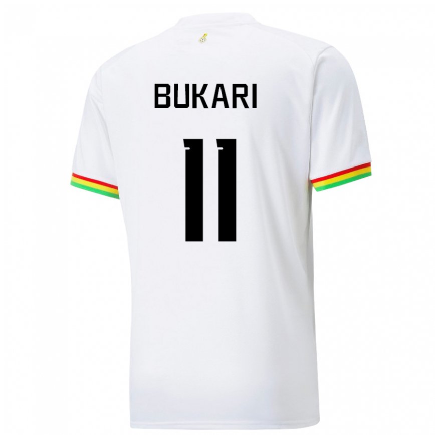 Niño Camiseta Ghana Osman Bukari #11 Blanco 1ª Equipación 22-24 Perú