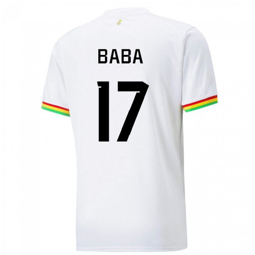 Niño Camiseta Ghana Abdul-rahman Baba #17 Blanco 1ª Equipación 22-24 Perú