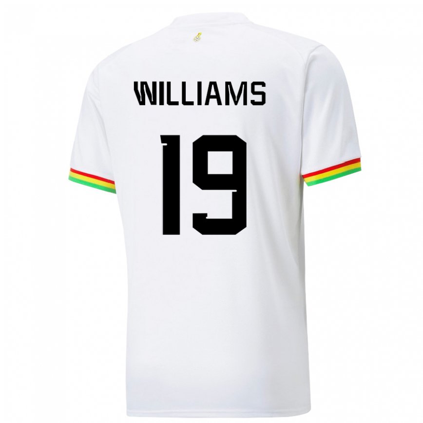 Niño Camiseta Ghana Inaki Williams #19 Blanco 1ª Equipación 22-24 Perú