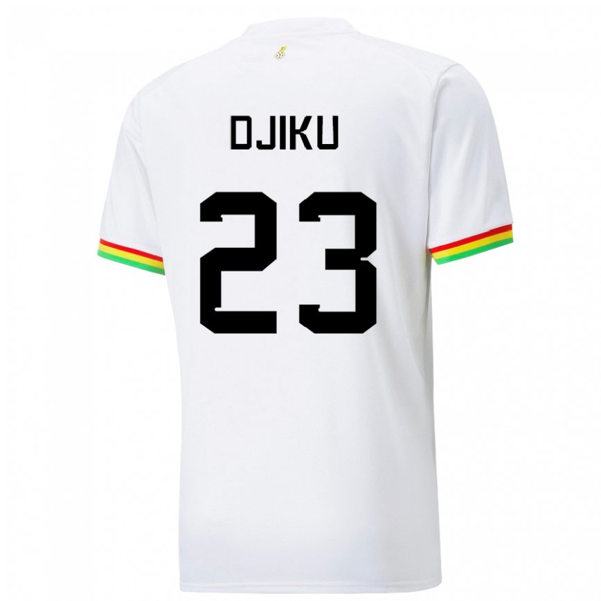 Niño Camiseta Ghana Alexander Djiku #23 Blanco 1ª Equipación 22-24 Perú