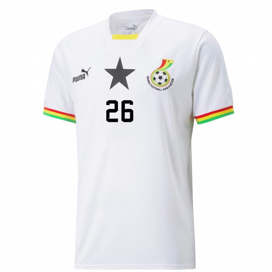 Niño Camiseta Ghana Alidu Seidu #26 Blanco 1ª Equipación 22-24 Perú