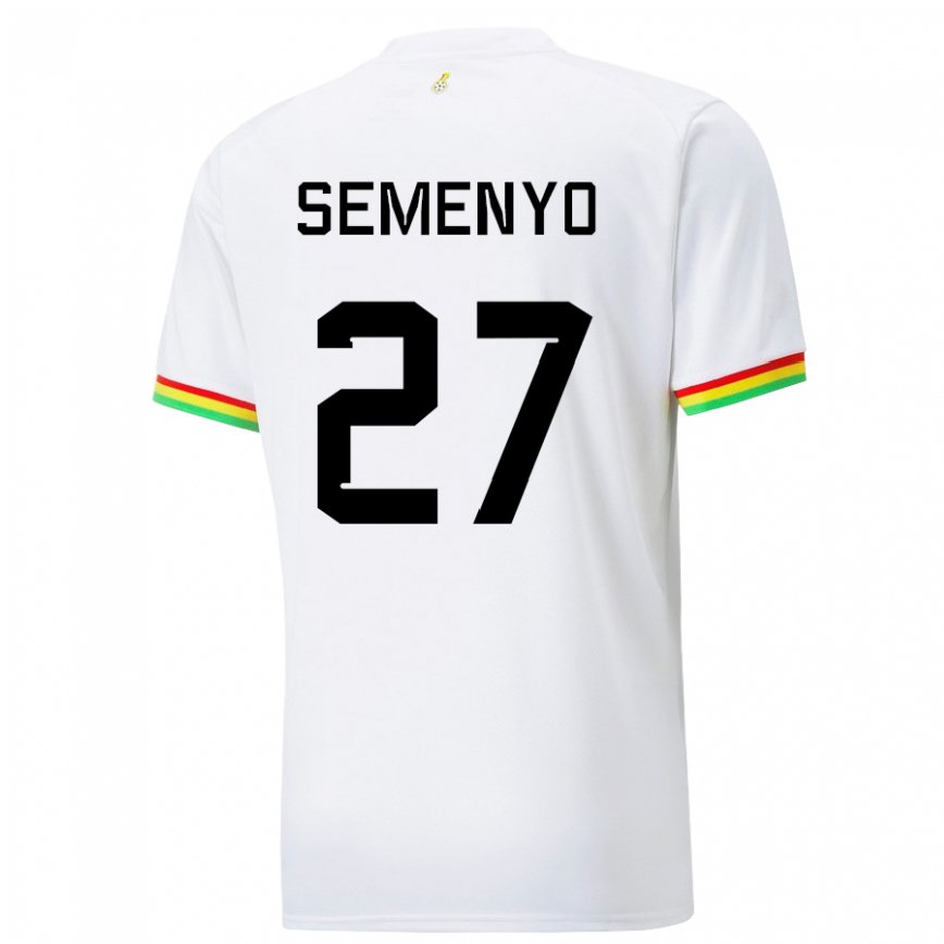 Niño Camiseta Ghana Antoine Semenyo #27 Blanco 1ª Equipación 22-24 Perú