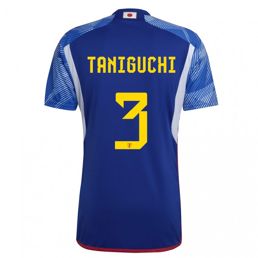 Niño Camiseta Japón Shogo Taniguchi #3 Azul Real 1ª Equipación 22-24 Perú