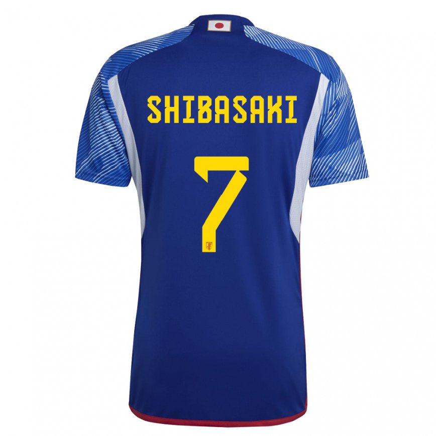 Niño Camiseta Japón Gaku Shibasaki #7 Azul Real 1ª Equipación 22-24 Perú