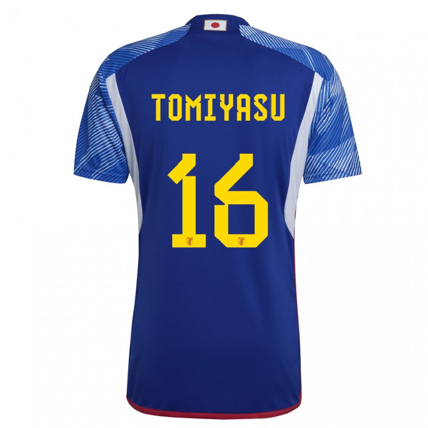 Niño Camiseta Japón Takehiro Tomiyasu #16 Azul Real 1ª Equipación 22-24 Perú