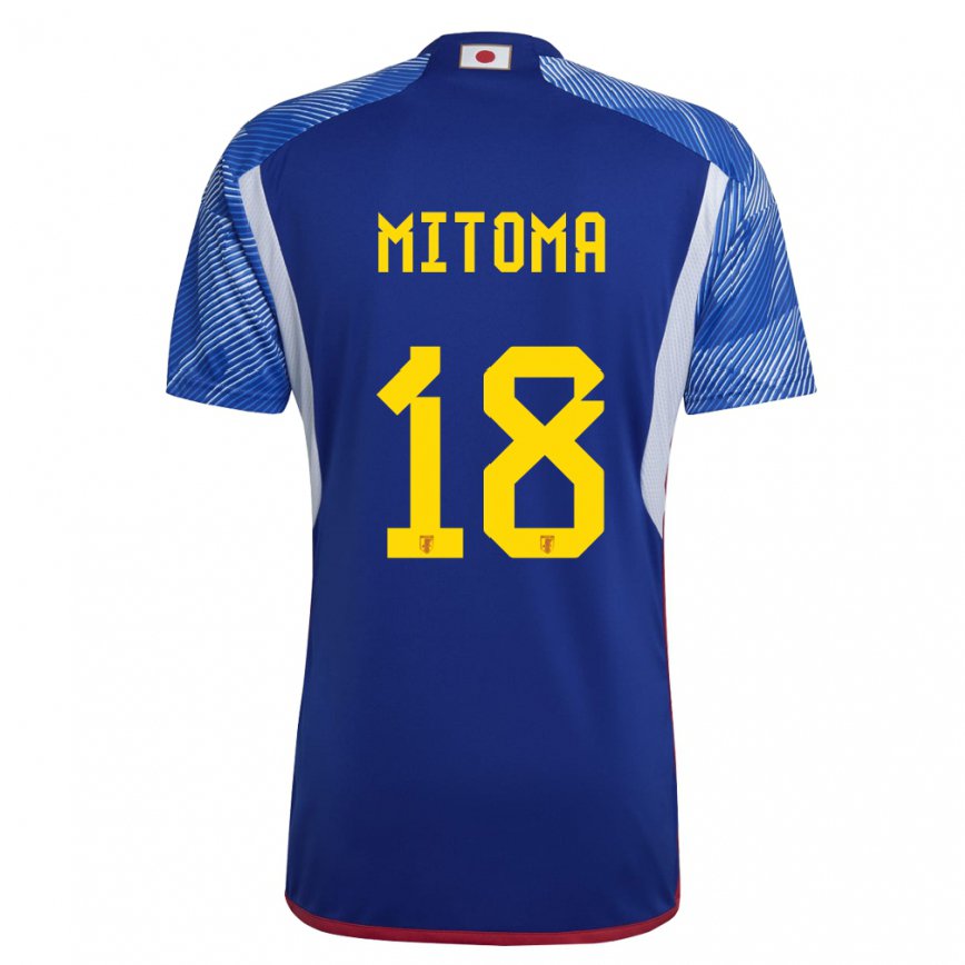 Niño Camiseta Japón Kaoru Mitoma #18 Azul Real 1ª Equipación 22-24 Perú