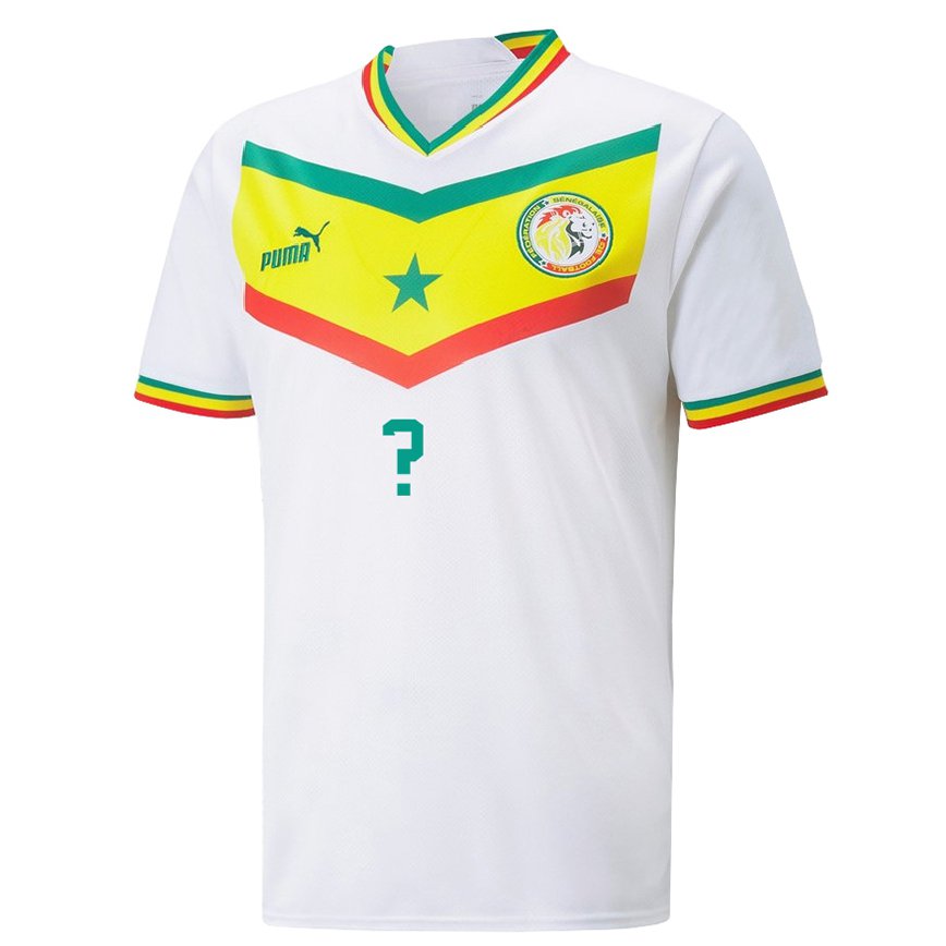 Niño Camiseta Senegal Su Nombre #0 Blanco 1ª Equipación 22-24 Perú