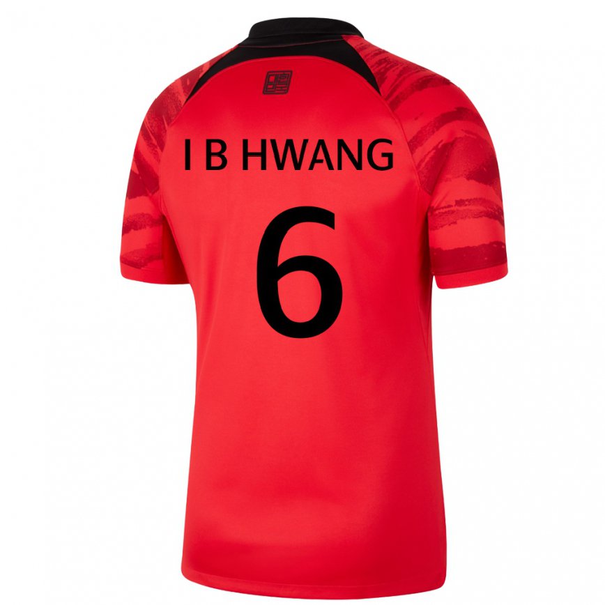 Niño Camiseta Corea Del Sur In-beom Hwang #6 Rojo Volver 1ª Equipación 22-24 Perú