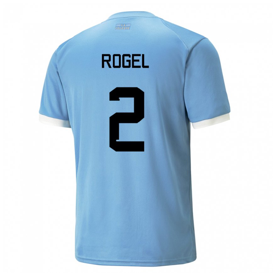 Niño Camiseta Uruguay Agustin Rogel #2 Azul 1ª Equipación 22-24 Perú